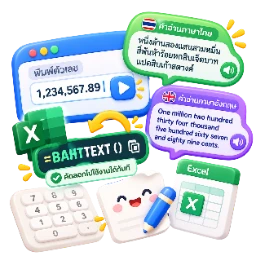 Excel BAHTTEXT & Number to Words Converter