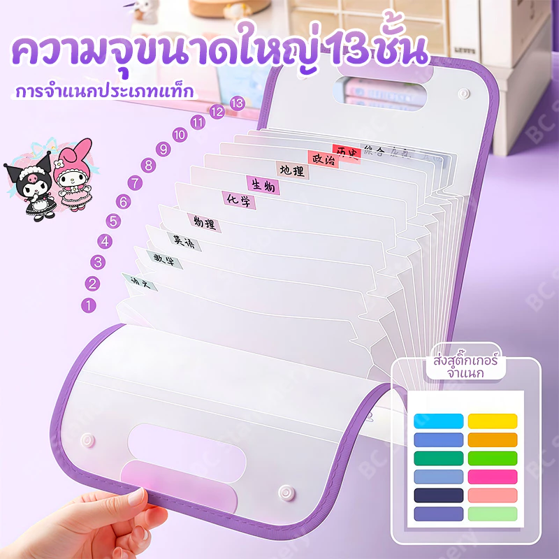 ช่องจัดหมวดหมู่เอกสารภายในแฟ้มขยาย